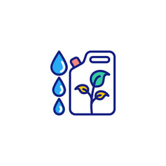 Eco Fuel icon in vector. Logotype