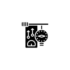 Nanometer icon in vector. Logotype