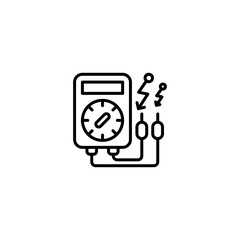 Ohmmeter  icon in vector. Logotype
