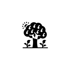 Fruit Tree icon in vector. Logotype