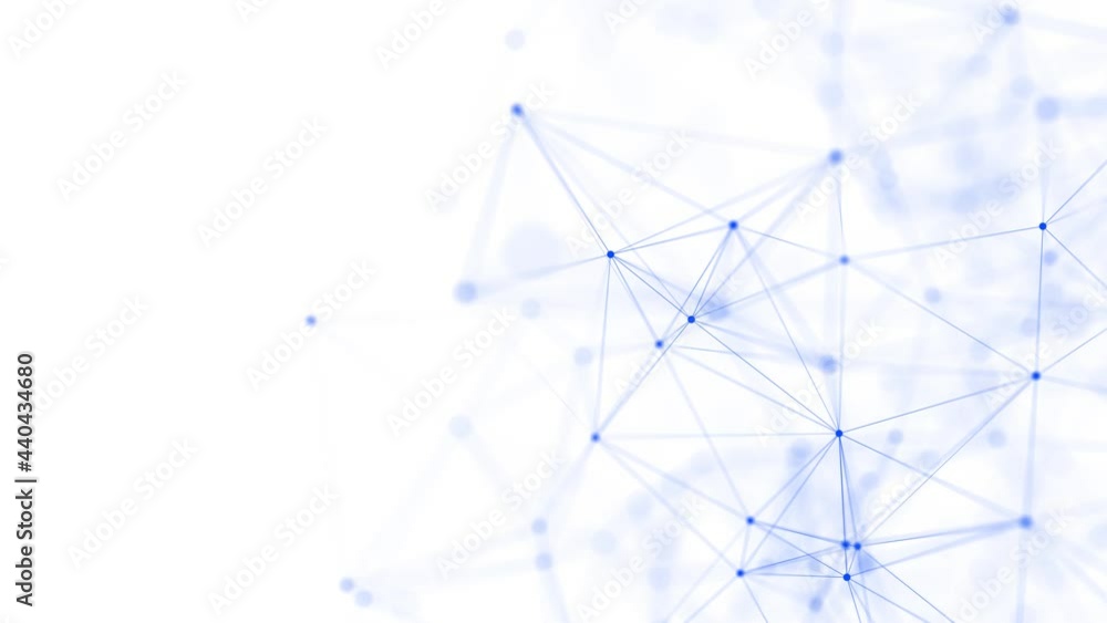 Poster abstract background with moving dots and lines. network connection structure. futuristic illustratio