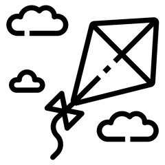 kite line icon