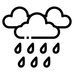 rain line icon