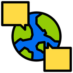 Emoji color line style icon