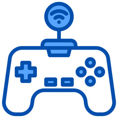 Writing blue style icon