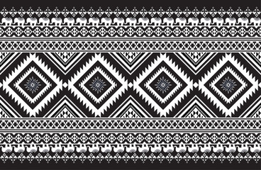 Ethnic pattern vector background. seamless pattern traditional, Design for background, wallpaper, Batik, fabric, carpet, clothing, wrapping, and textile.ethnic pattern Vector illustration.