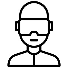 Bar chart outline style icon