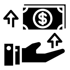 hand glyph icon