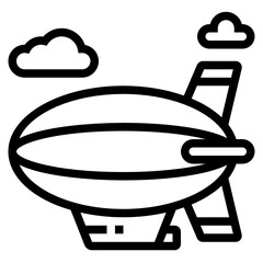 zeppelin line icon © ferdizzimo