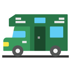 camper flat icon