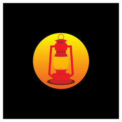 Illustration vector graphic of  Lantern Lights. good for icon ,apps logo , for a unique logo brand, etc.