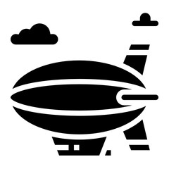 zeppelin glyph icon © ferdizzimo