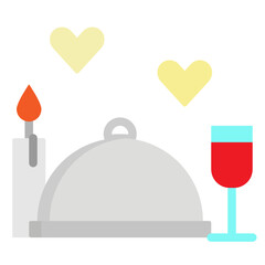 dinner flat icon