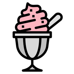 icecream line icon