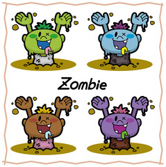 Obraz premium ゾンビ/ハロウィン