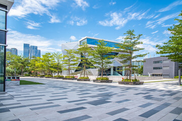 Fototapeta premium Entrepreneurship Park, Qianhai Shenzhen-Hong Kong Youth Dream Workshop, Shenzhen, China