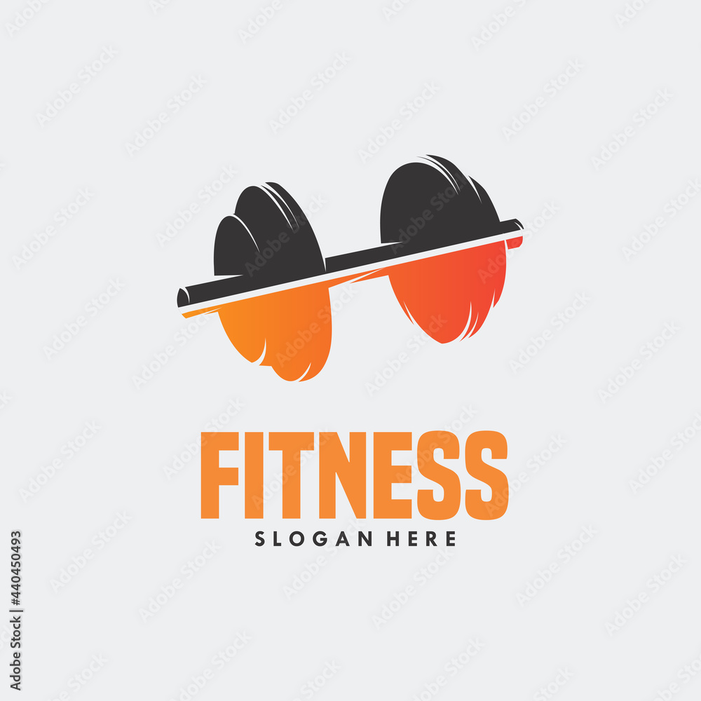 Poster Fitness sport gym Logo design