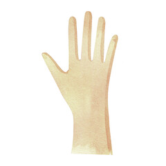 Obraz premium Watercolor human hand.