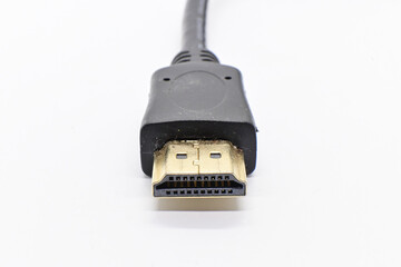 HDMI cable isolated on white background.