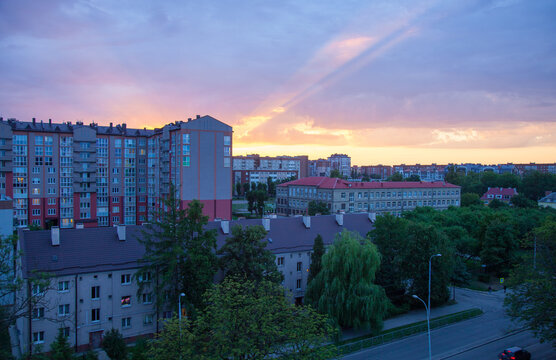 Residential District In Kaliningrad (Russia). Leningradsky District.