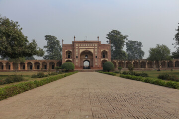 The Tomb of Jahangir is a 17th-century mausoleum built for the Mughal Emperor Jahangir. The mausoleum dates from 1637, and is located in Shahdara Bagh in Lahore, Punjab, Pakist