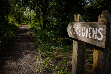 Newburn UK: 24th May 2021: Ruins of Throckley Isabella Colliery Coke Ovens in North England