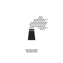 Power Plant Pollution Vector Icon