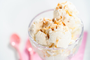Coconut ice cream