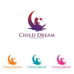 Colorful Child Dream Logo Design Template