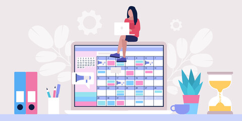 Young woman with laptop