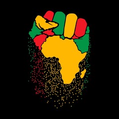 Black History Month Vector Illustration - Juneteenth African American, Independence Day June 19. Juneteenth Celebrate Black Freedom Good For T-Shirt, banner, greeting card design etc