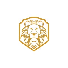 Lion Shield Vector Logo design