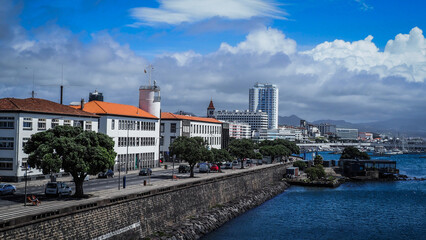Fototapeta na wymiar The landscape of Sao Miguel Island in the Azores