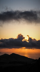The landscape of Sao Miguel Island in the Azores