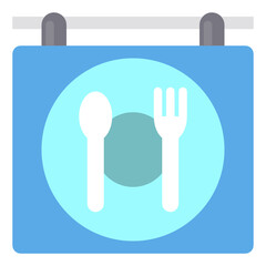 restaurant flat icon