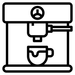coffee line icon