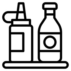 Ketchup line icon