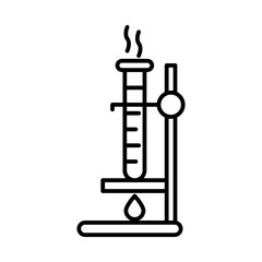 Beaker icon vector
