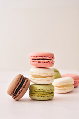Vertical photo of group macaroons