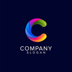 Obraz premium Logo template letter c