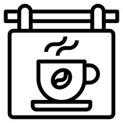 Cafe line icon
