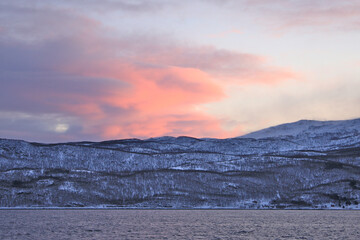 Norwegen Polarkreis im Winter