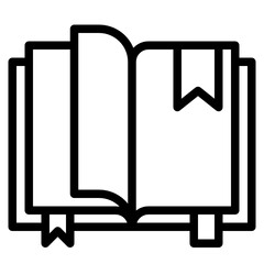 Book line icon