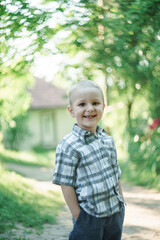 portrait of a happy smiling boy