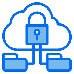 network blue line icon