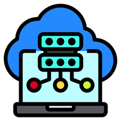 Fototapeta premium computer line icon