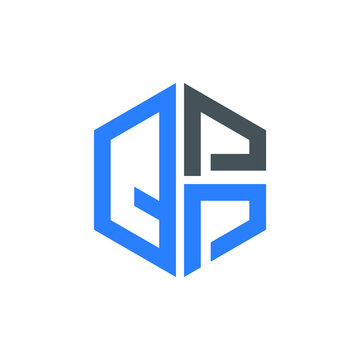 QPP logo QPP icon QPP vector QPP monogram QPP letter QPP minimalist QPP triangle QPP hexagon Unique modern flat abstract logo design 