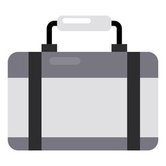 luggage bag flat icon