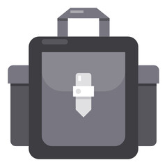 School Bag flat icon