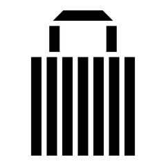 bag glyph icon